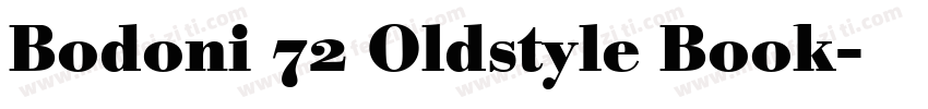 Bodoni 72 Oldstyle Book字体转换